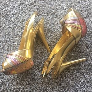 BCBGirls Gold Heels